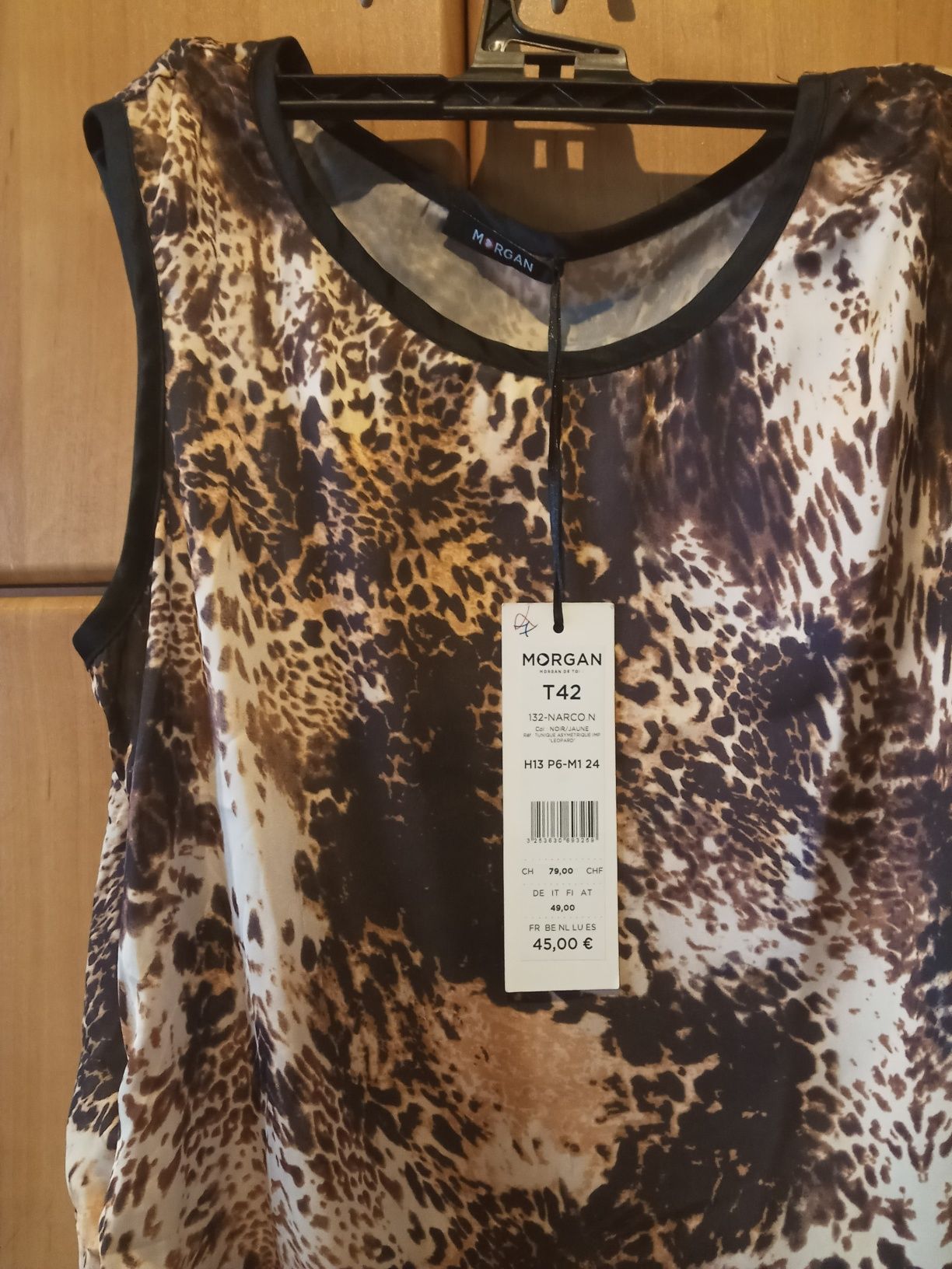 Tunika asymetryczna Morgan, Leopard z metką