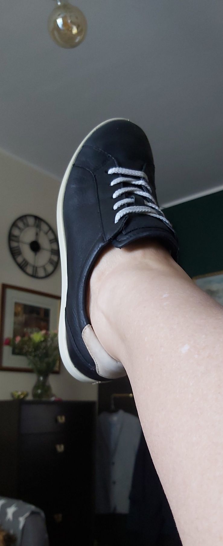 Ecco półbuty buty skóra nat. eu 38 cm 25