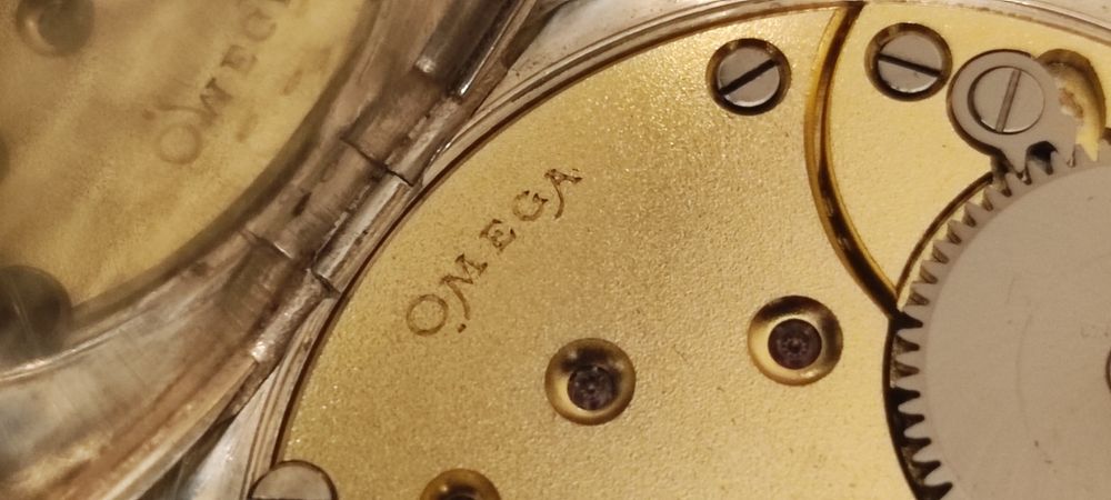 Impecável Relógio de bolso Omega Caixa Prata