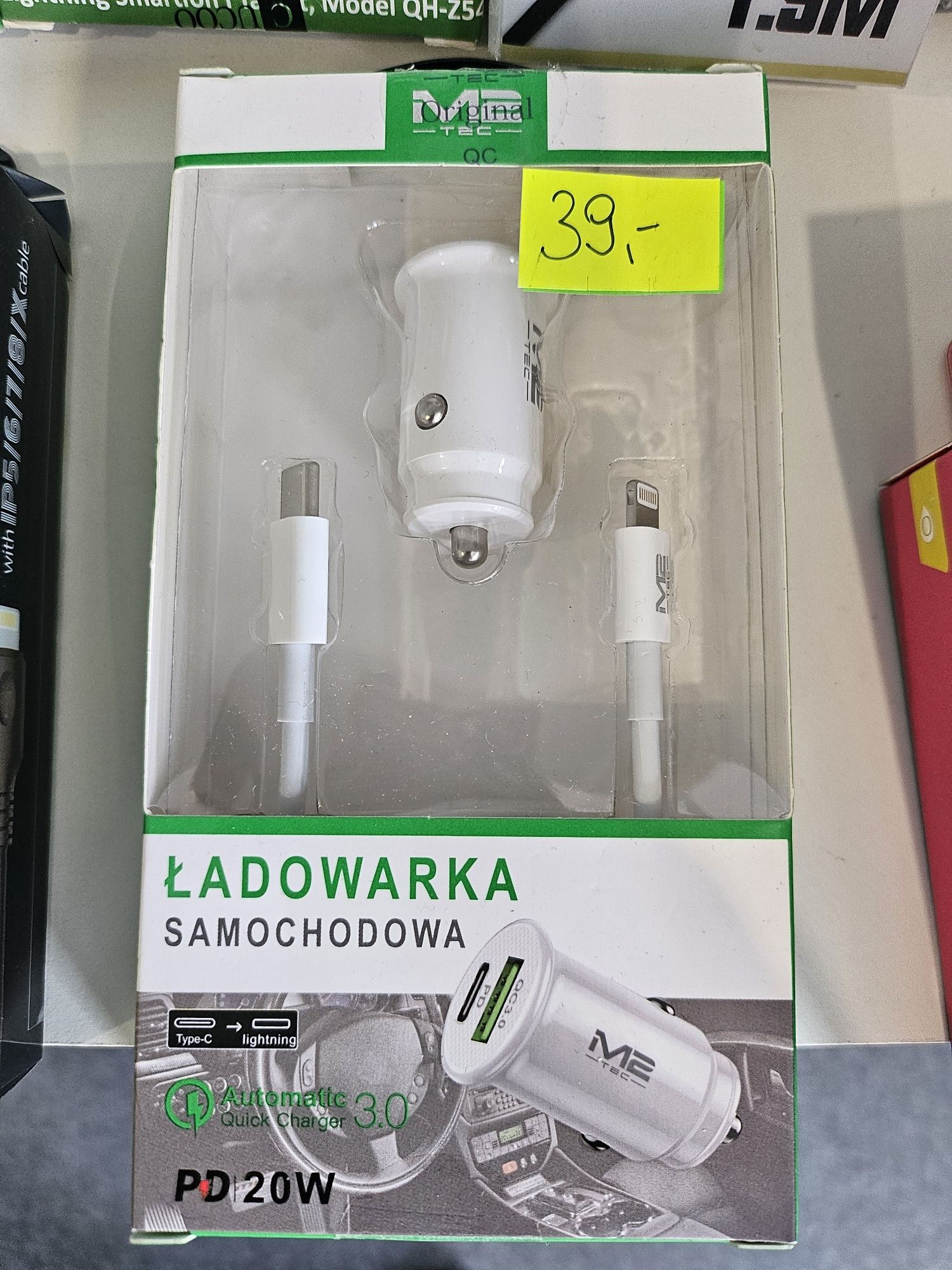 Ładowarka samochodowa Type-C lightning 3.0