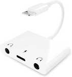 Adapter- konwerter / rozdzielacz ładowania- audio dla iPhone i iPada