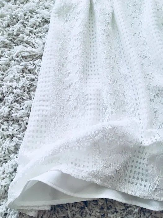 Сукня біла AQUA літня котонова платье белое летнее хлопковое под пояс