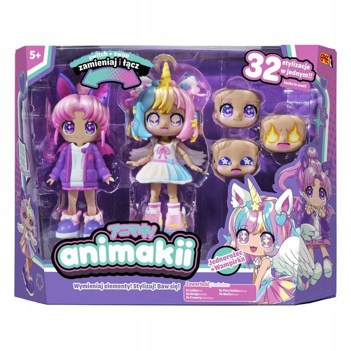Epee Animakii Jednorożec i Wampirka Lalka anime + 32 stylizacj