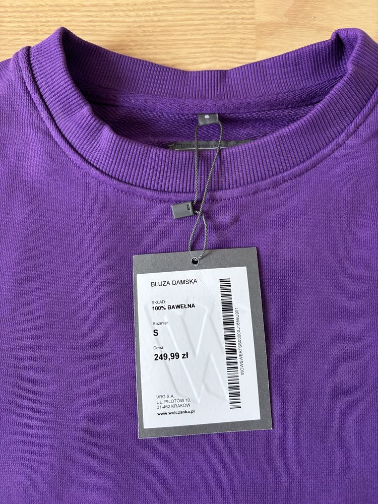 Nowa bluza damska Wólczanka r. S 100% bawełna