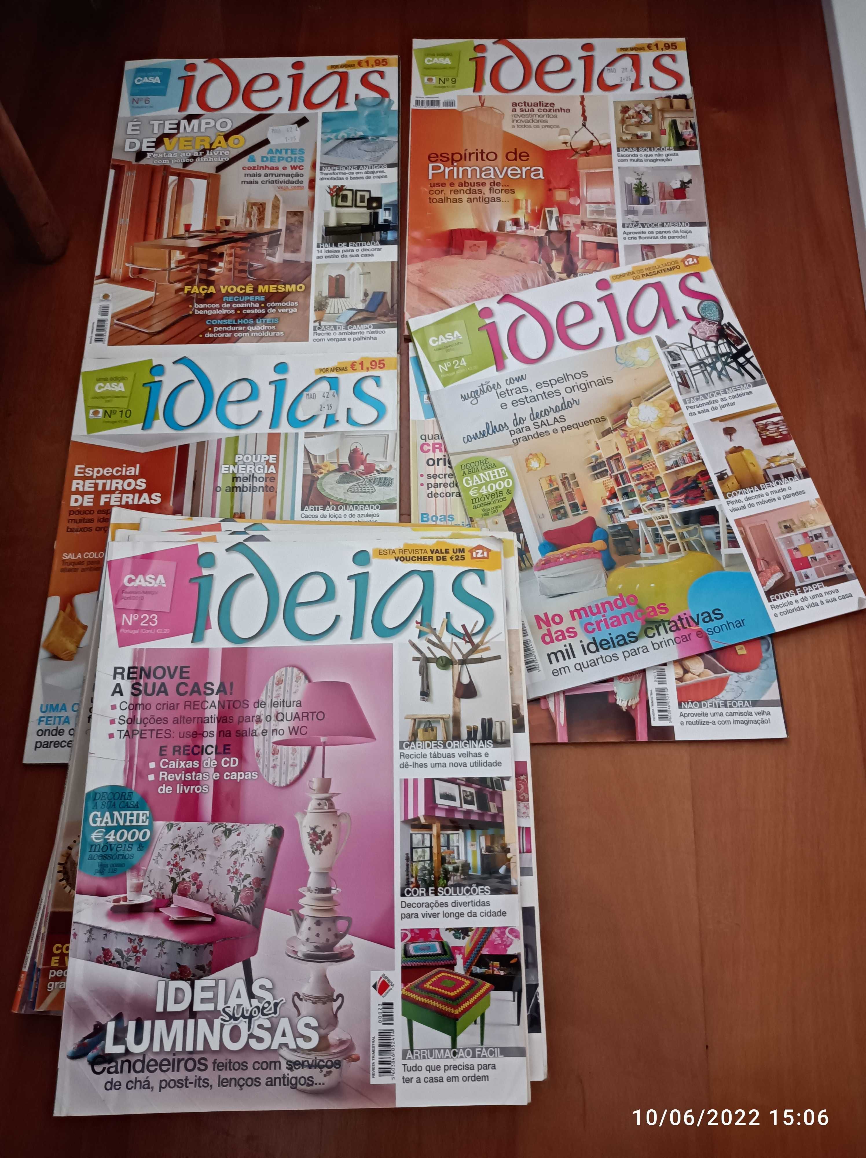 Lotes de Revistas Ideias Casa