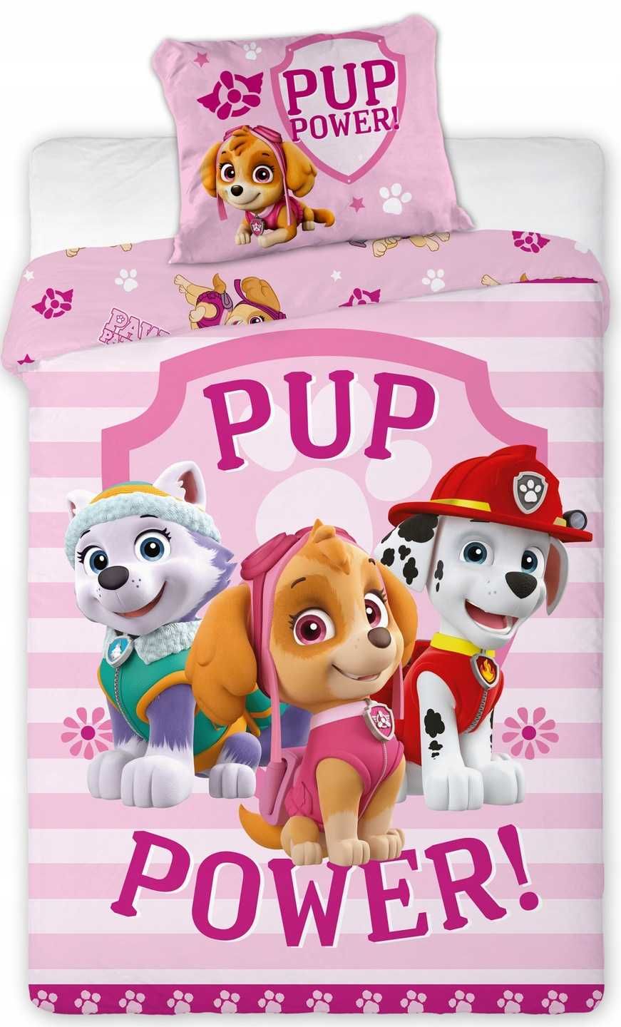 POŚCIEL DZIECIĘCA 160x200 PSI PATROL PAW pieski dla dziecka dziecięca