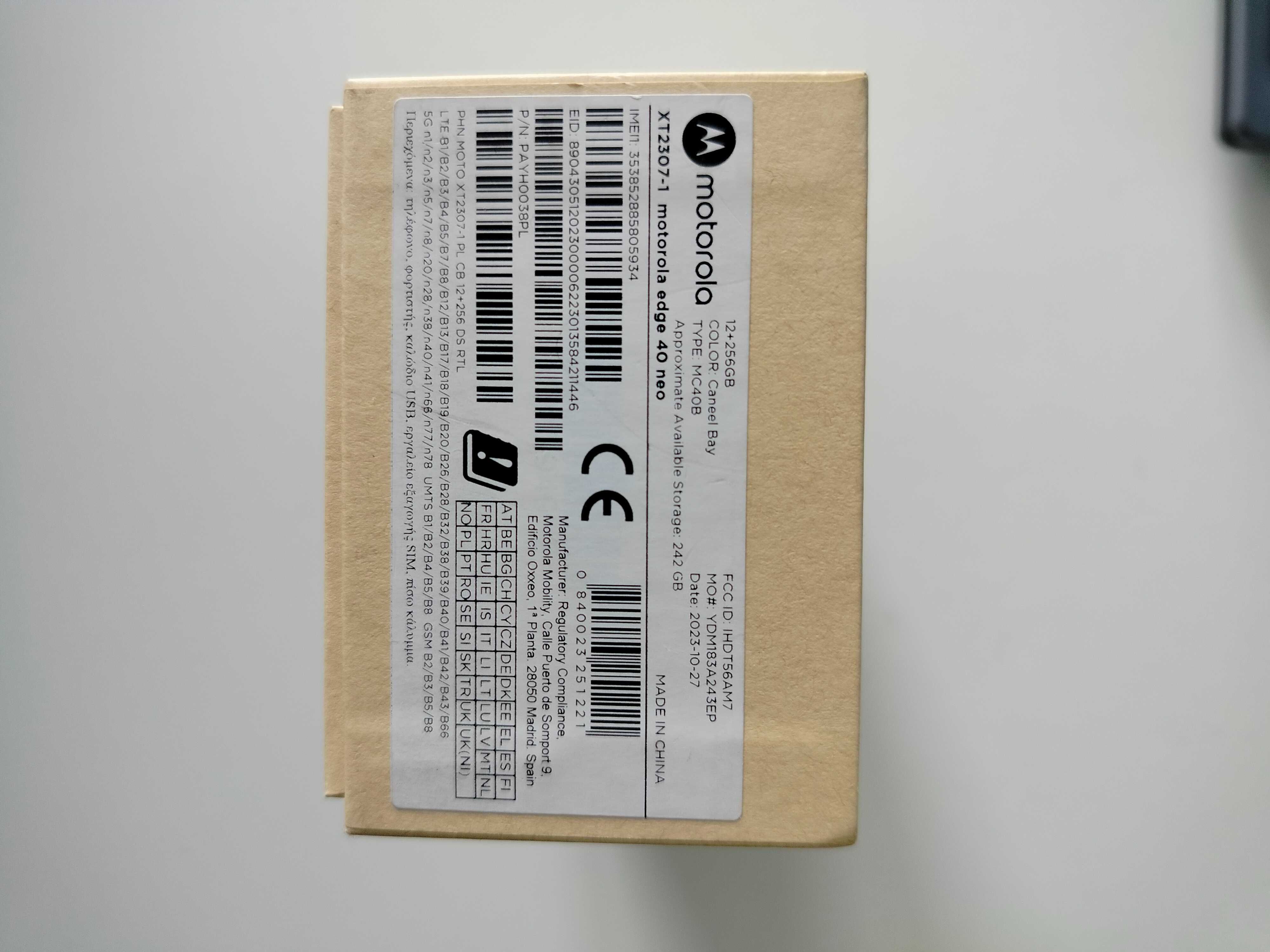 Motorola edge 40 neo