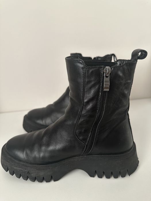 Жіночі черевики ботинки зимові на овчині хутрі