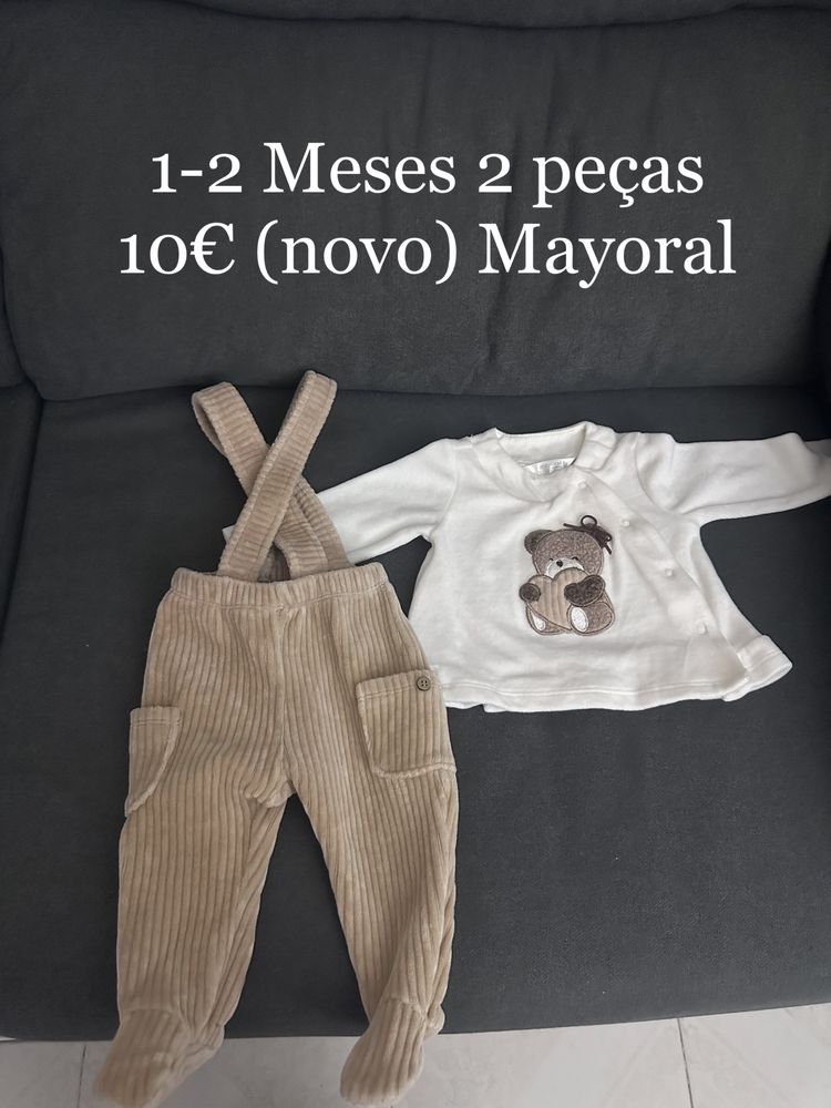 Roupa de menino 1-2 Meses