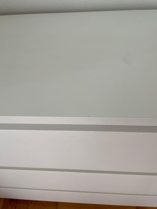 Cómoda branca MALM IKEA 3 gavetas