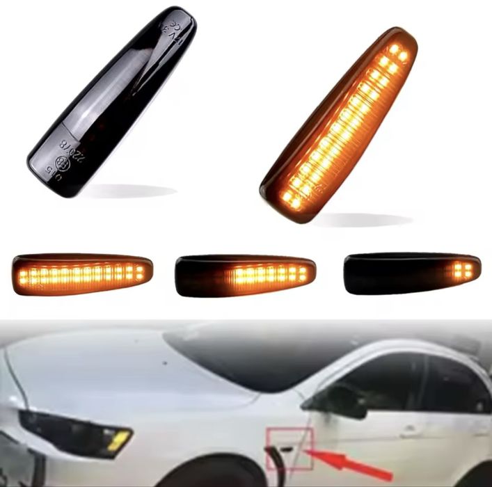 Динамические поворотники Mitsubishi Lancer X / Outlander XL / Mirage