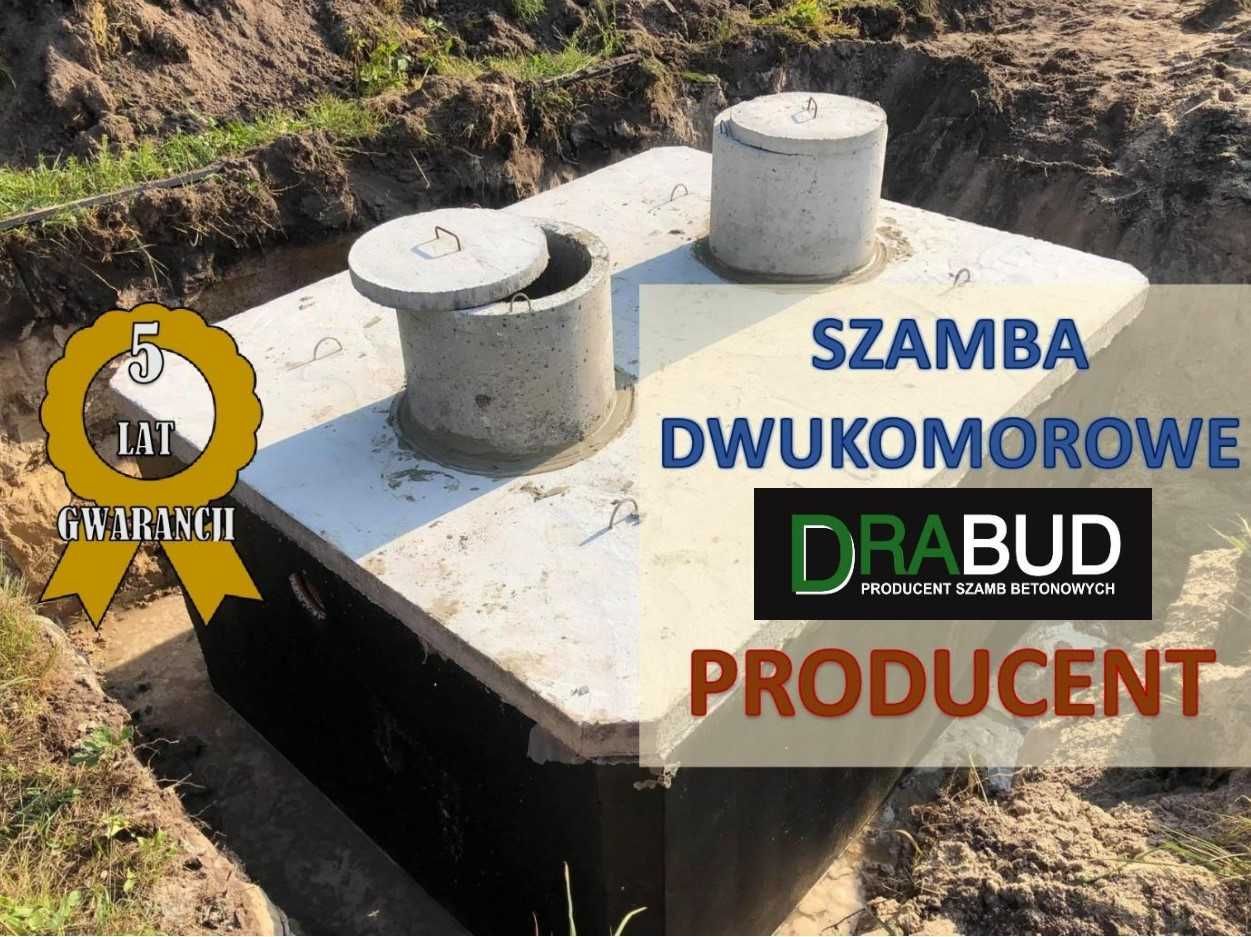 Szczelne szamba betonowe dwukomorowe 12m3 Piwnica Kanał Szambo