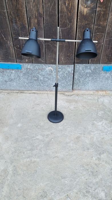Lampa stojąca, studyjna, podwójna