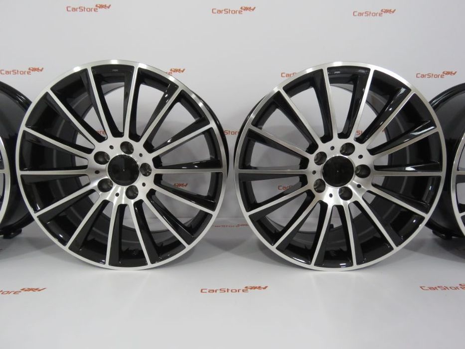 Jantes Look  Mercedes Turbine 17 x 8 et45 5x112 Pretas + Polidas