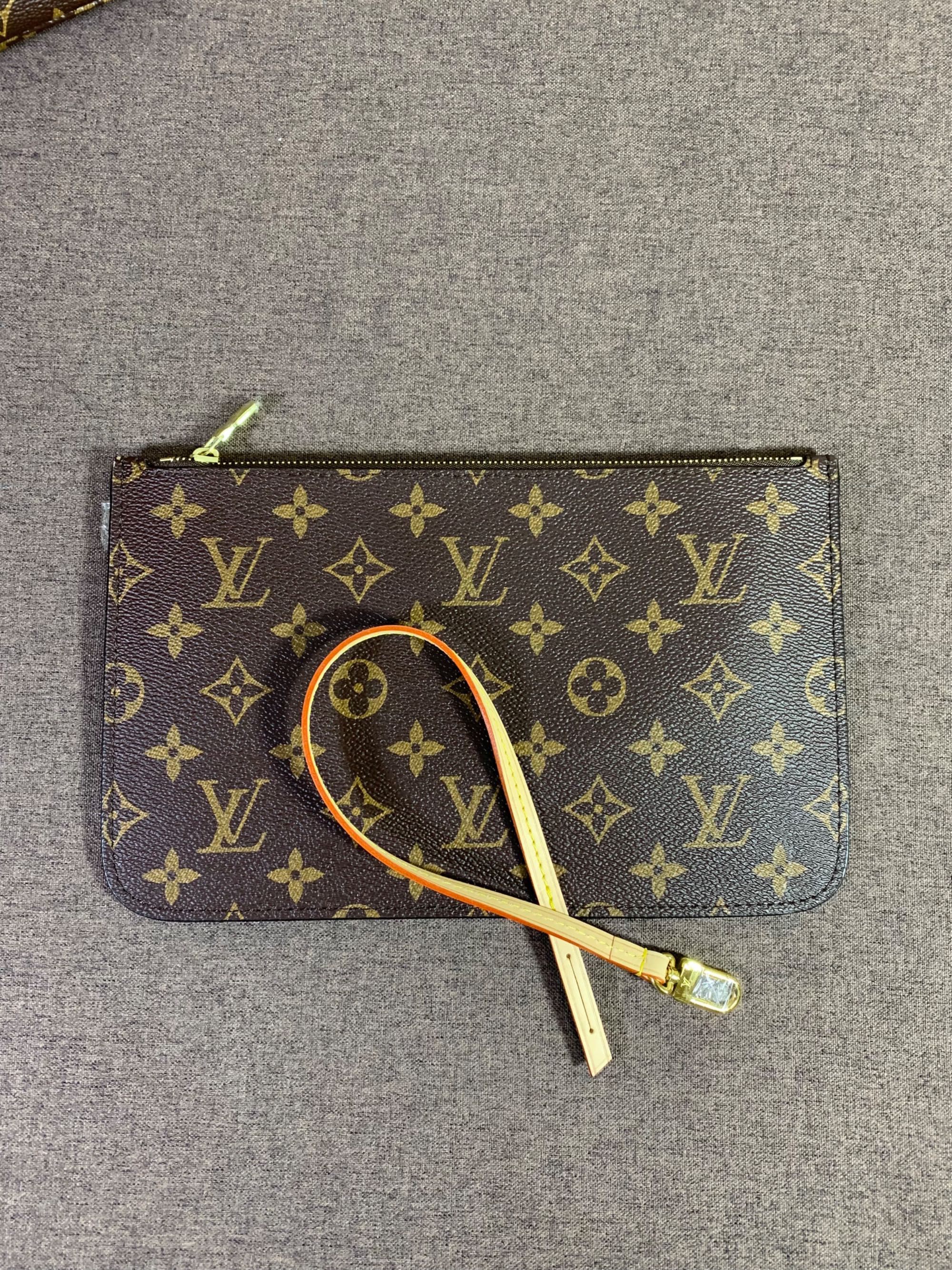Torebka Louis Vuitton Neverfull MM Monogram brązowa skóra shopper bag