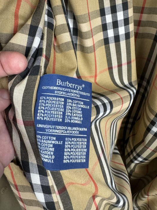 Тренч Burberry vintage куртка  мужской архивний плащ размер Л