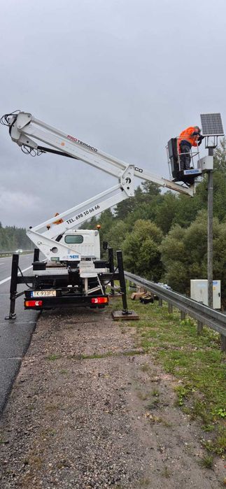 Usługi podnośnikiem koszowym