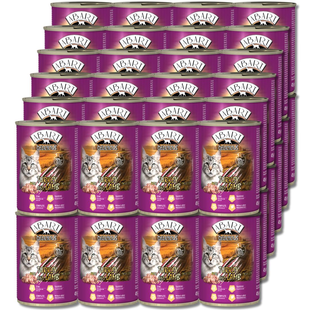 Abart Delicious  dla kota 48x415g Indyk i Jagnięcina  3,95zł/szt