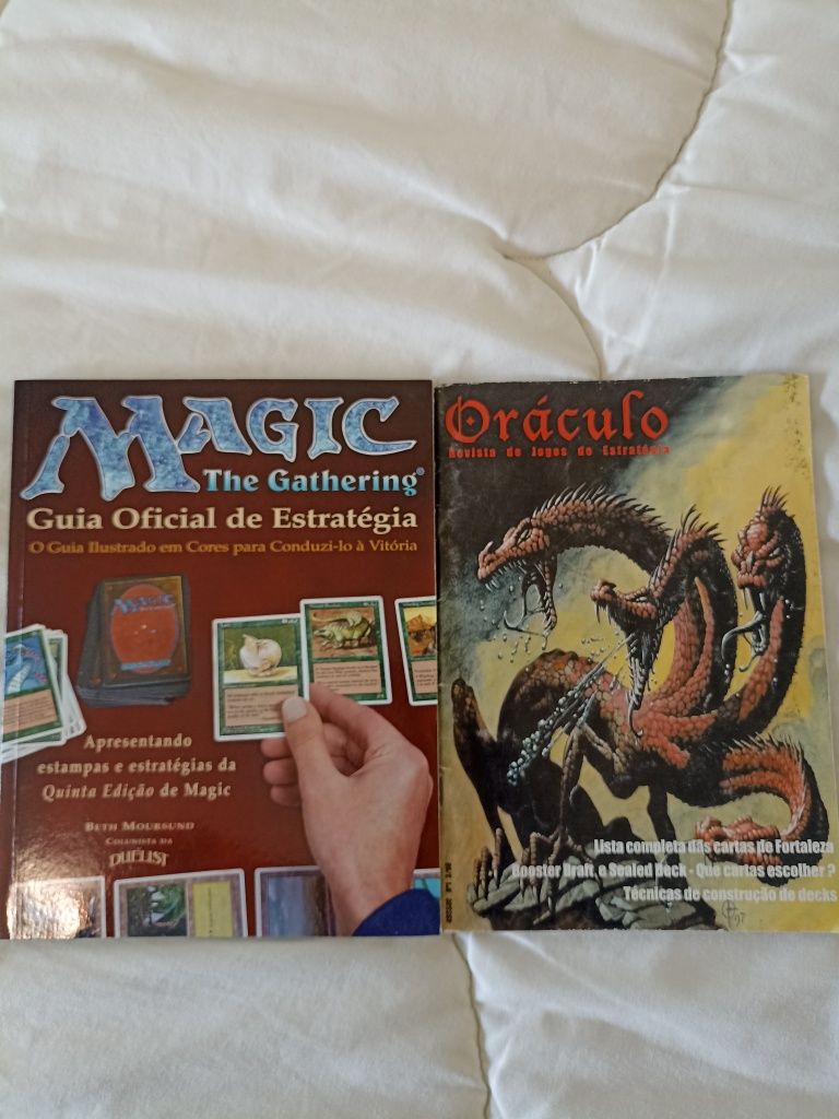 Revista Oráculo 1 e Guia Oficial Mtg Magic the gathering