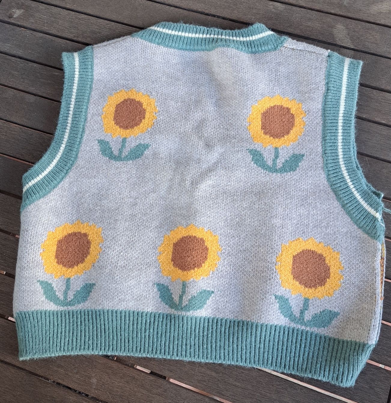 Camisola Pullover malha sem mangas Tam S