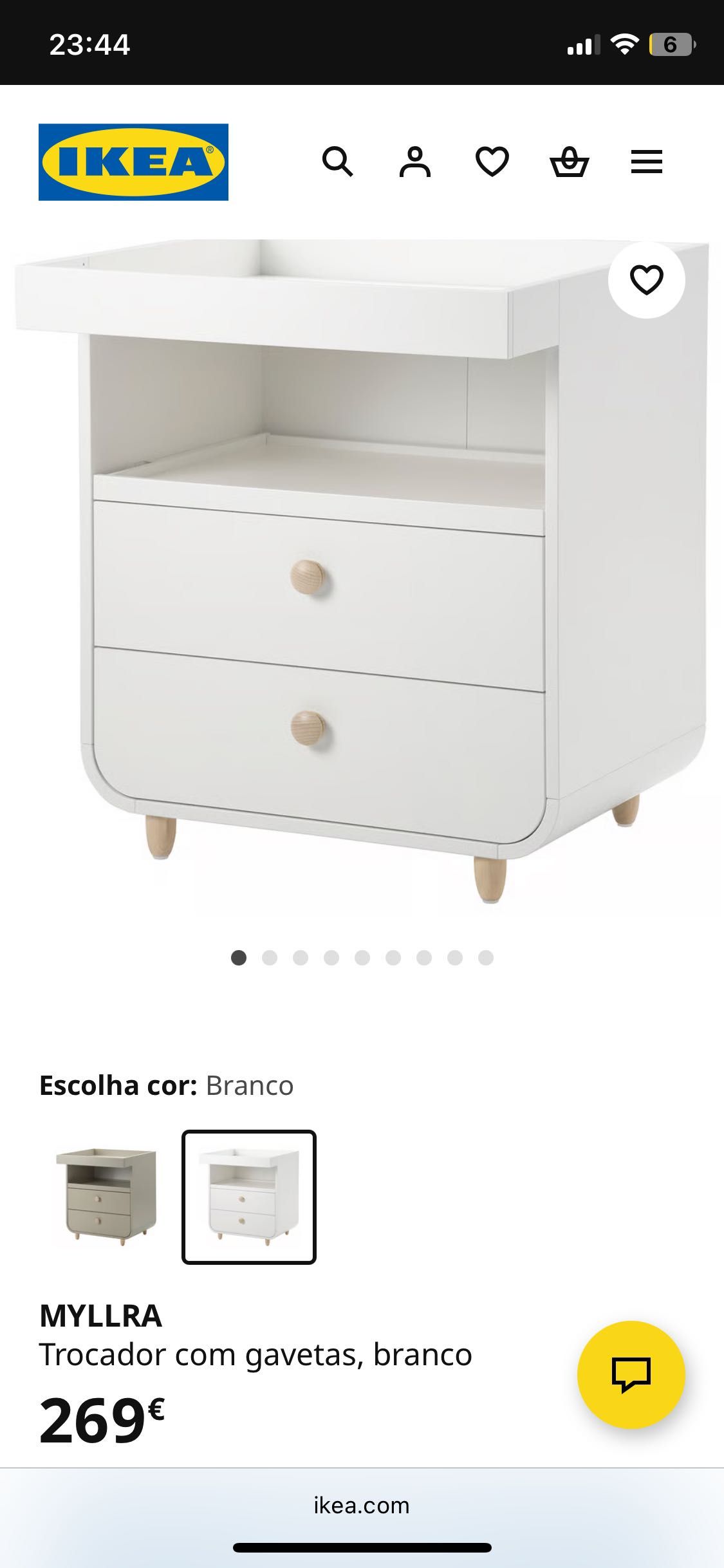 Trocador / móvel muda fralda IKEA