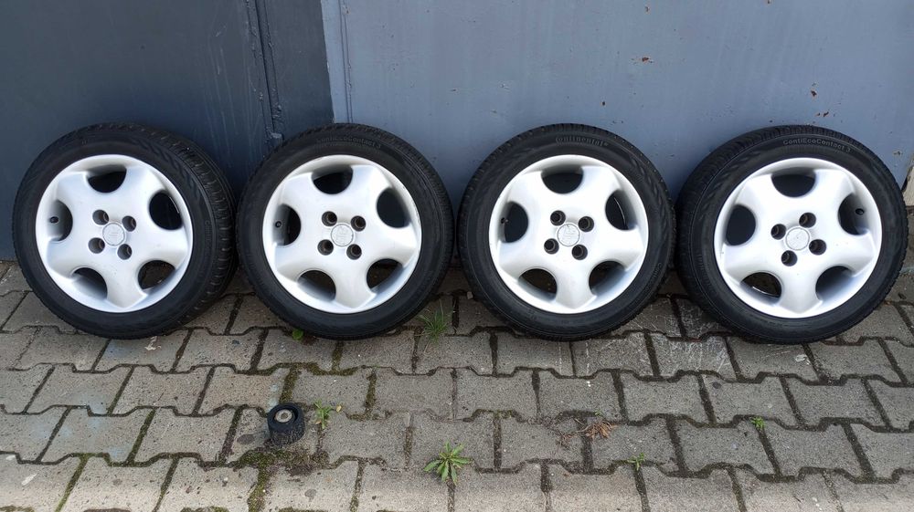 Koła letnie, felgi aluminiowe MSW 14 4x100 165/60 Continental.