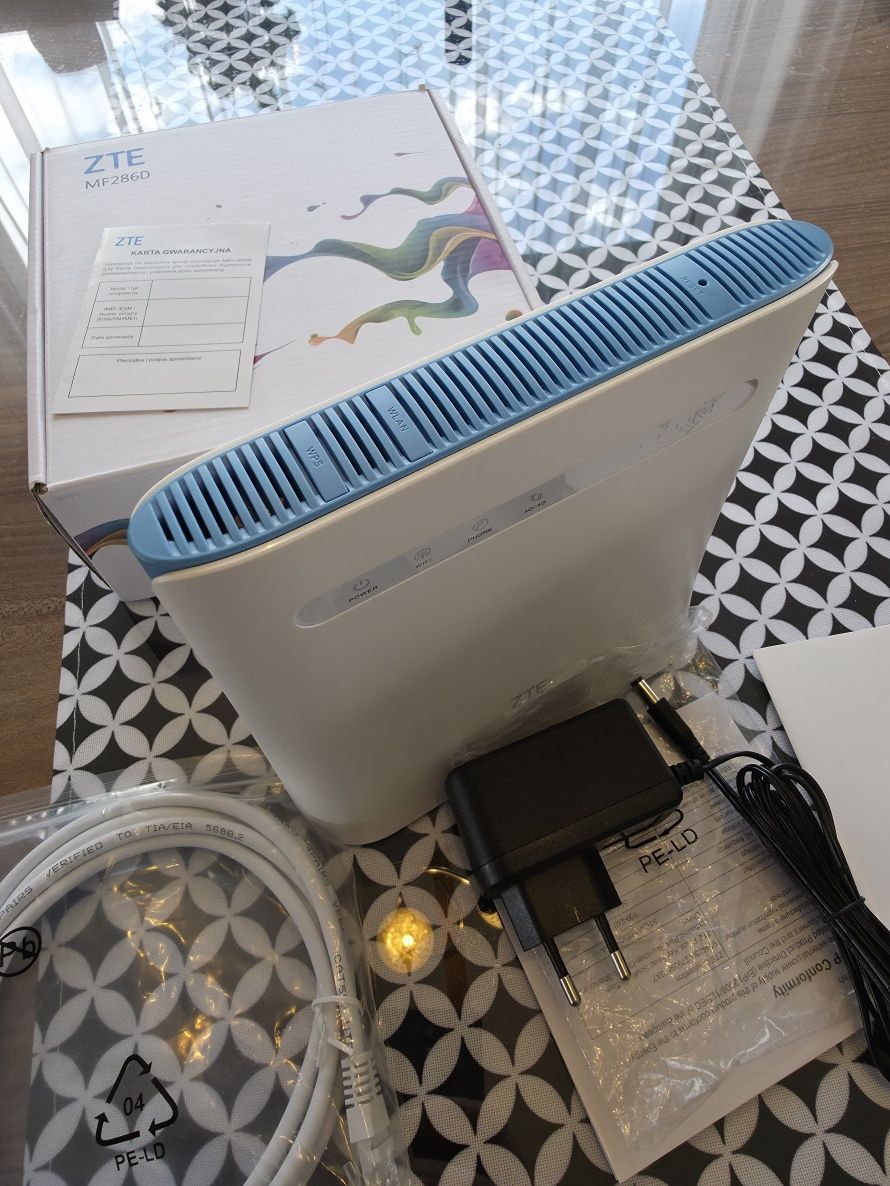 Router LTE+ 5Ghz ZTE MF286D na kartę SIM Internet agregacja 3 pasm