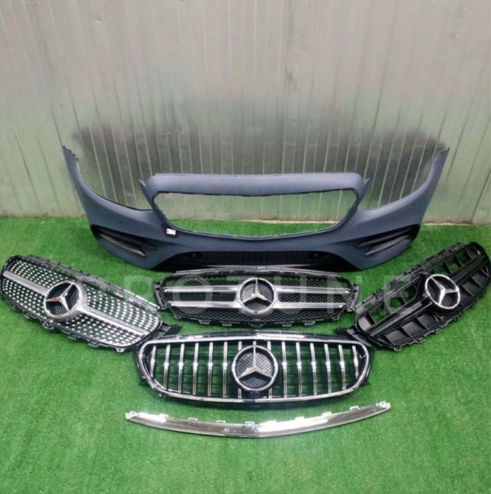 Бампер передний AMG решетка радиатора W213 E63 GT Diamond