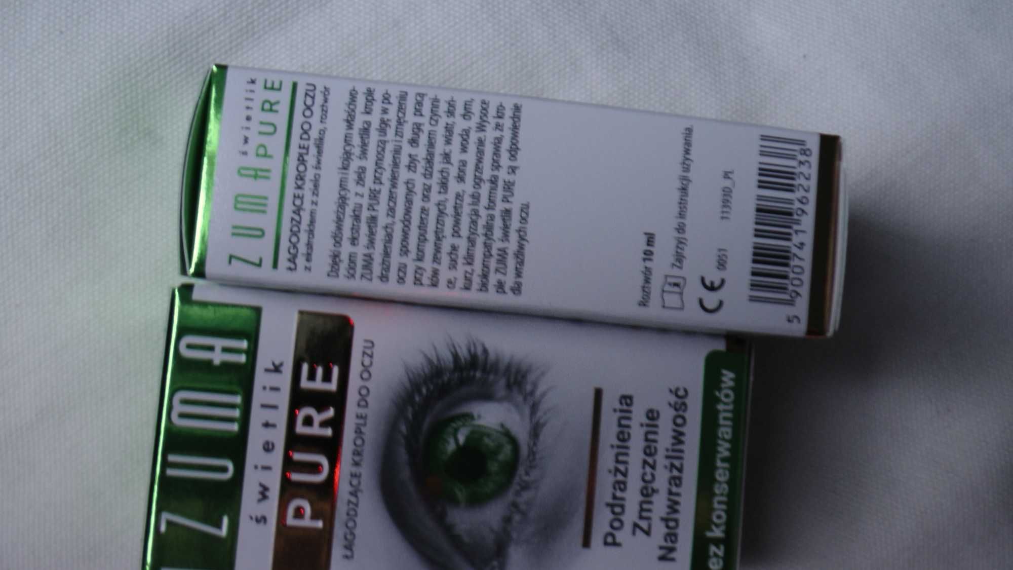 Świetlik Zuma Pure łagodzące krople do oczu 10ml bez konserwantów