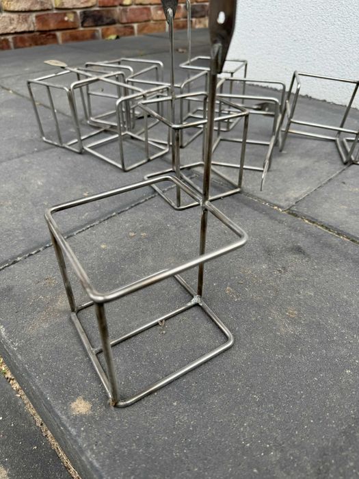 Wieszaki warsztatowe, koszyk na butelki pojemniki, stal nierdzewna,