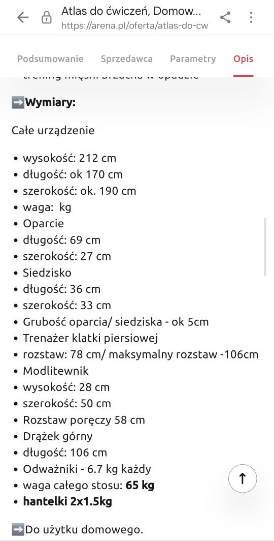 Sprzedam atlas do cwiczen