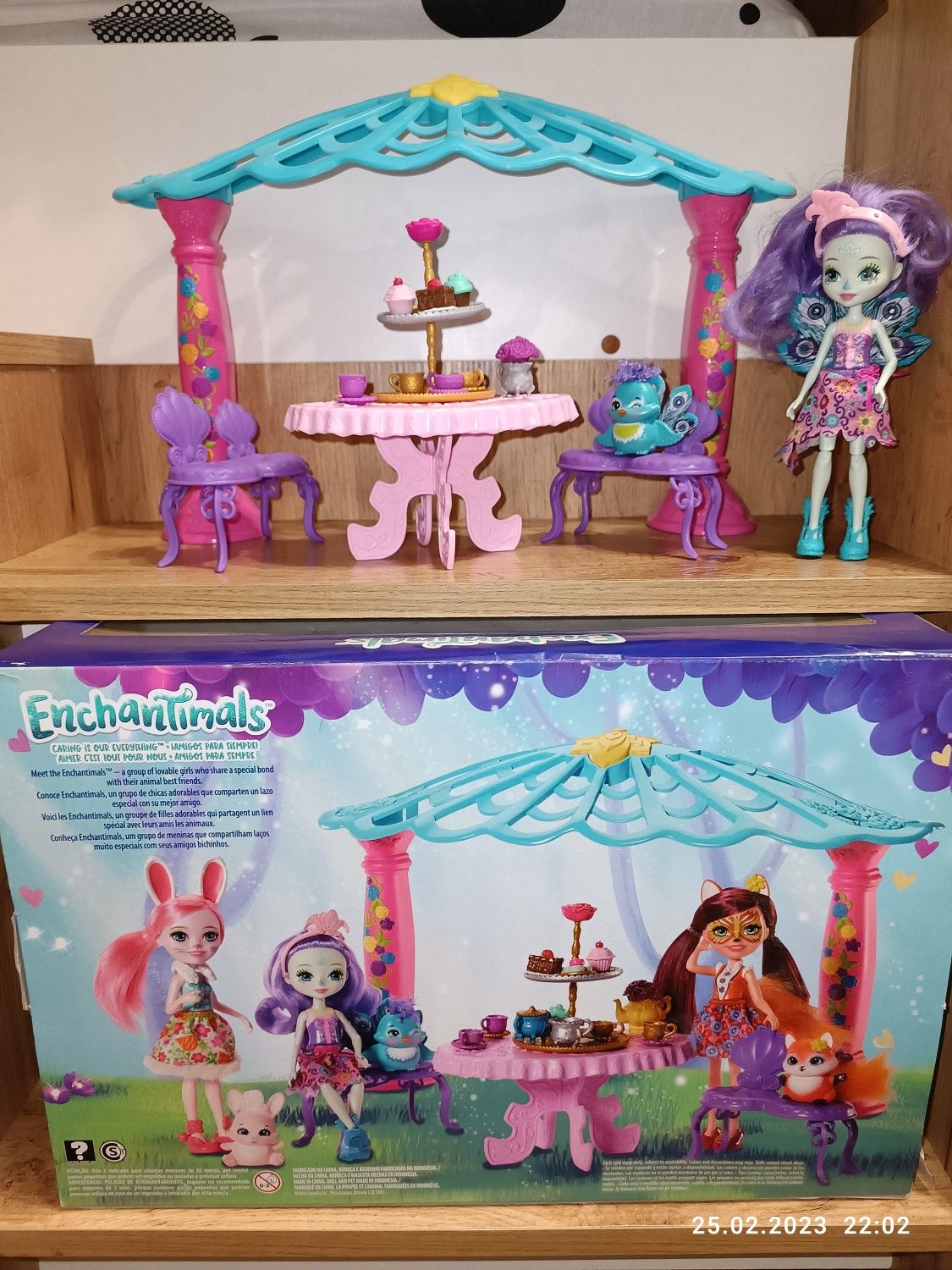 Игровой набор - Чаепитие Пэттер Павлины и Флэпа, Enchantimals Mattel