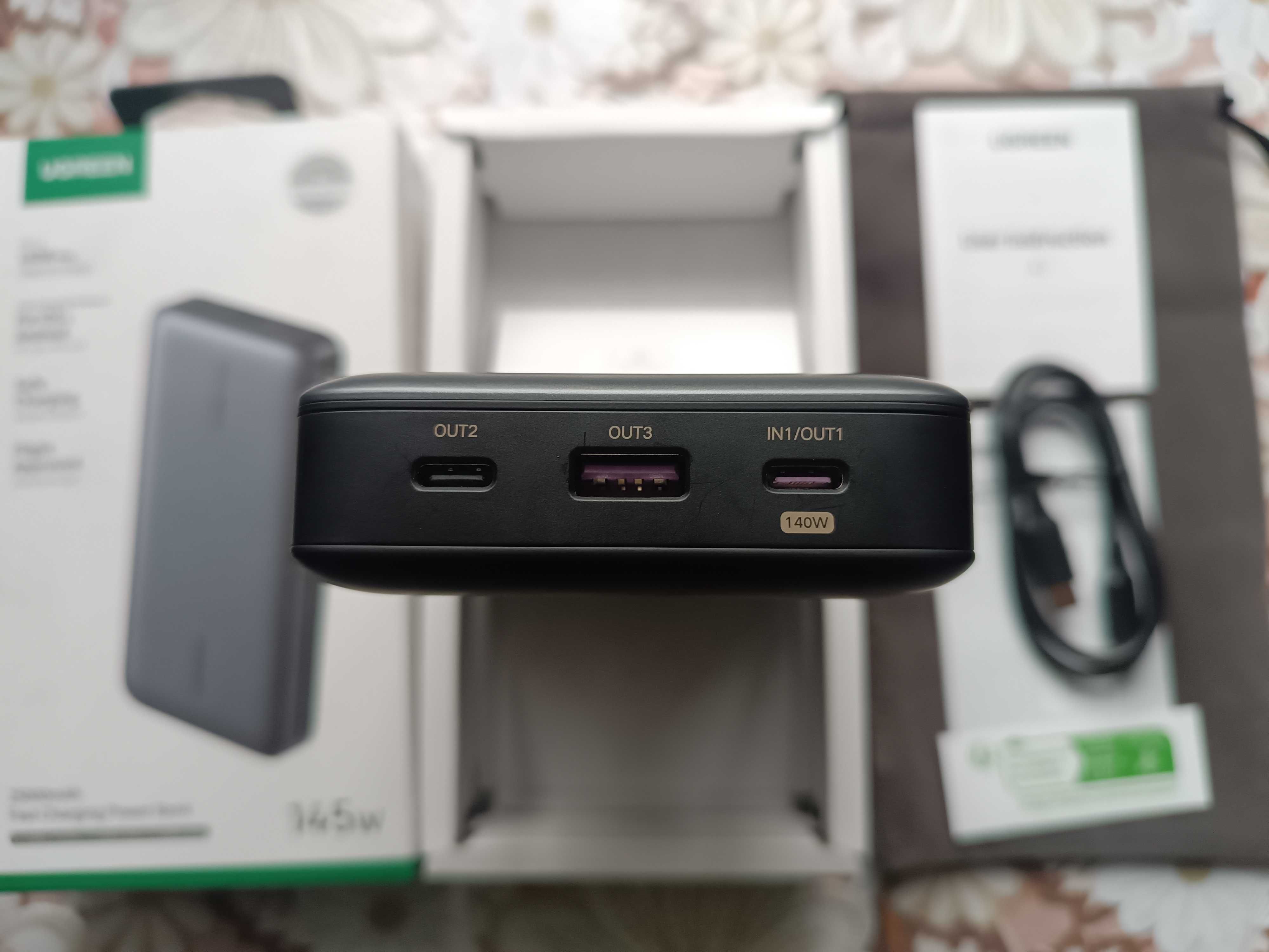 Новый Повербанк Ugreen Powerbank PB205 25000 mAh 145W