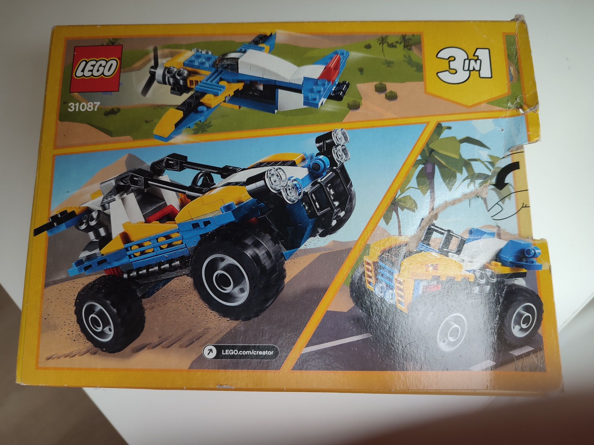 LEGO Creator 3w1 samolot pojazd terenowy quad 31087