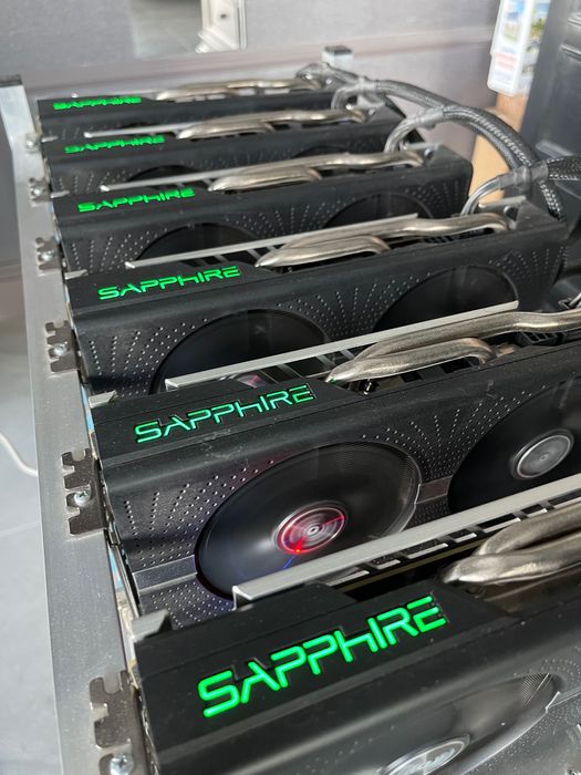Koparka kryptowalut 12x RX580 8 GB Sapphire Nitro