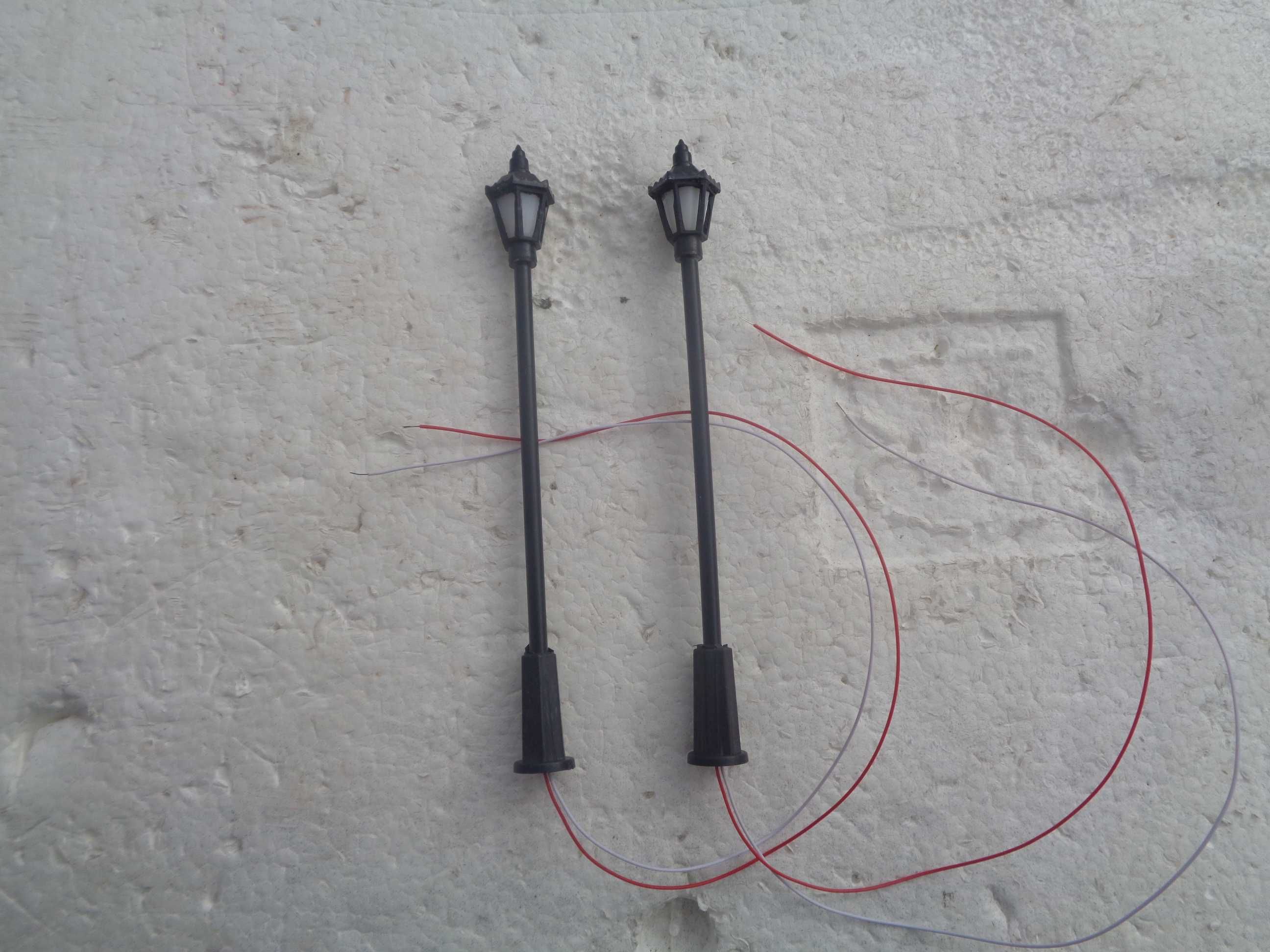 1:87 Candeiros de rua LED branco ver fotos - Pista comboio