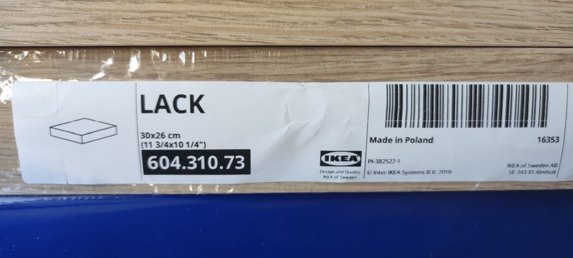 2 estantes IKEA LACK 30x26cm novas