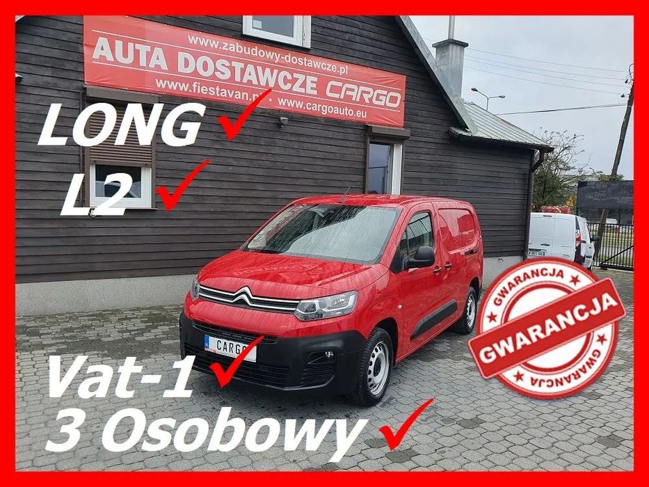 Citroën Berlingo  L2H1  100KM LONG Klima 2xDrzwi Boczne Tempomat GPS