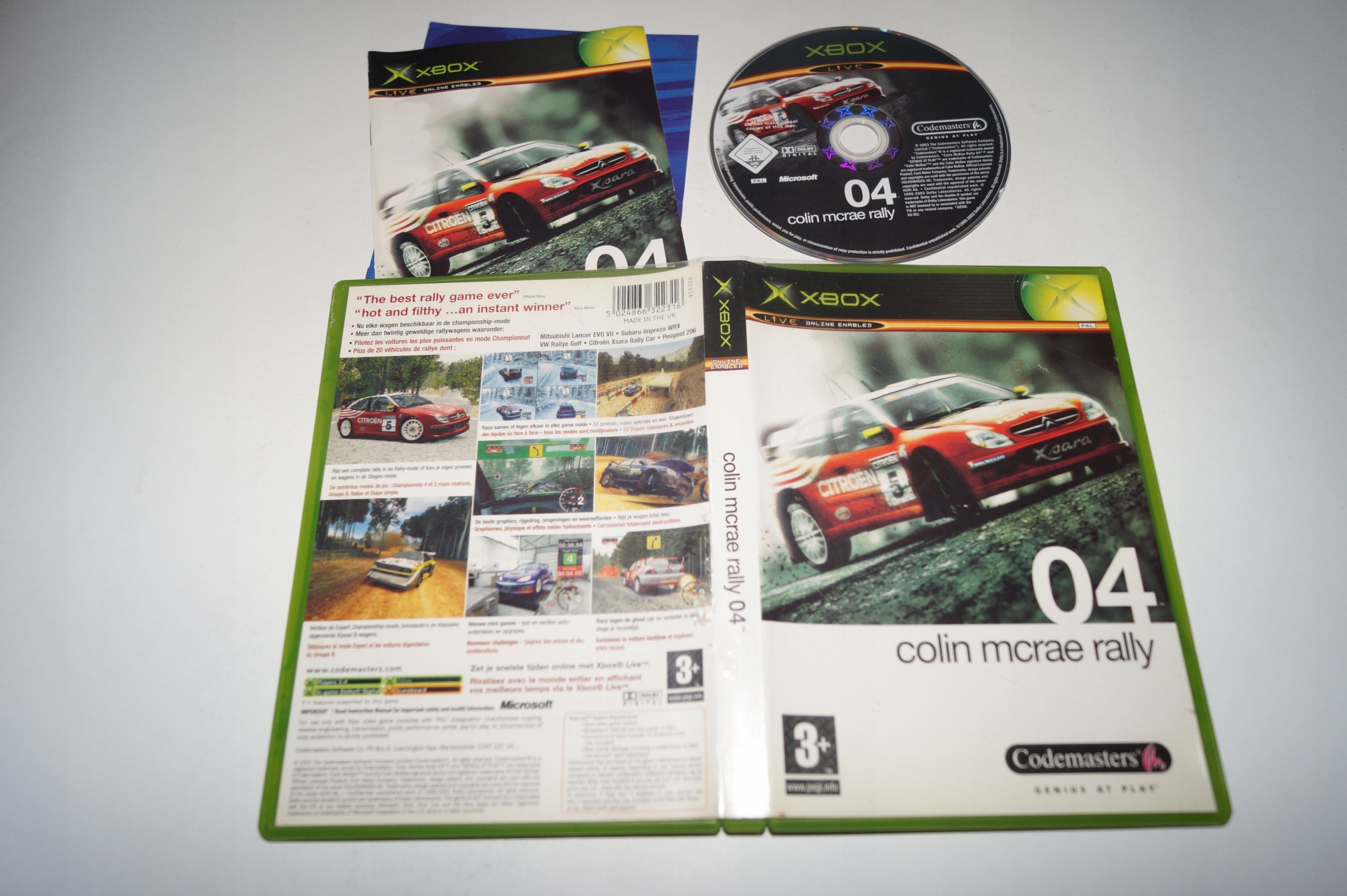 Gra Colin Mcrae Rally 04 Microsoft Xbox