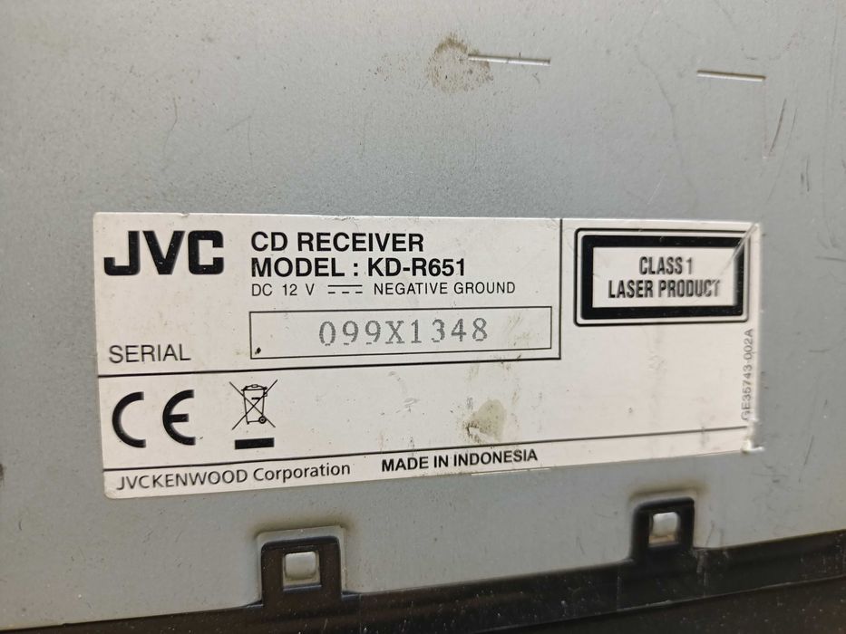 Radio samochodowe JVC KD R651 USB MP3 AUX