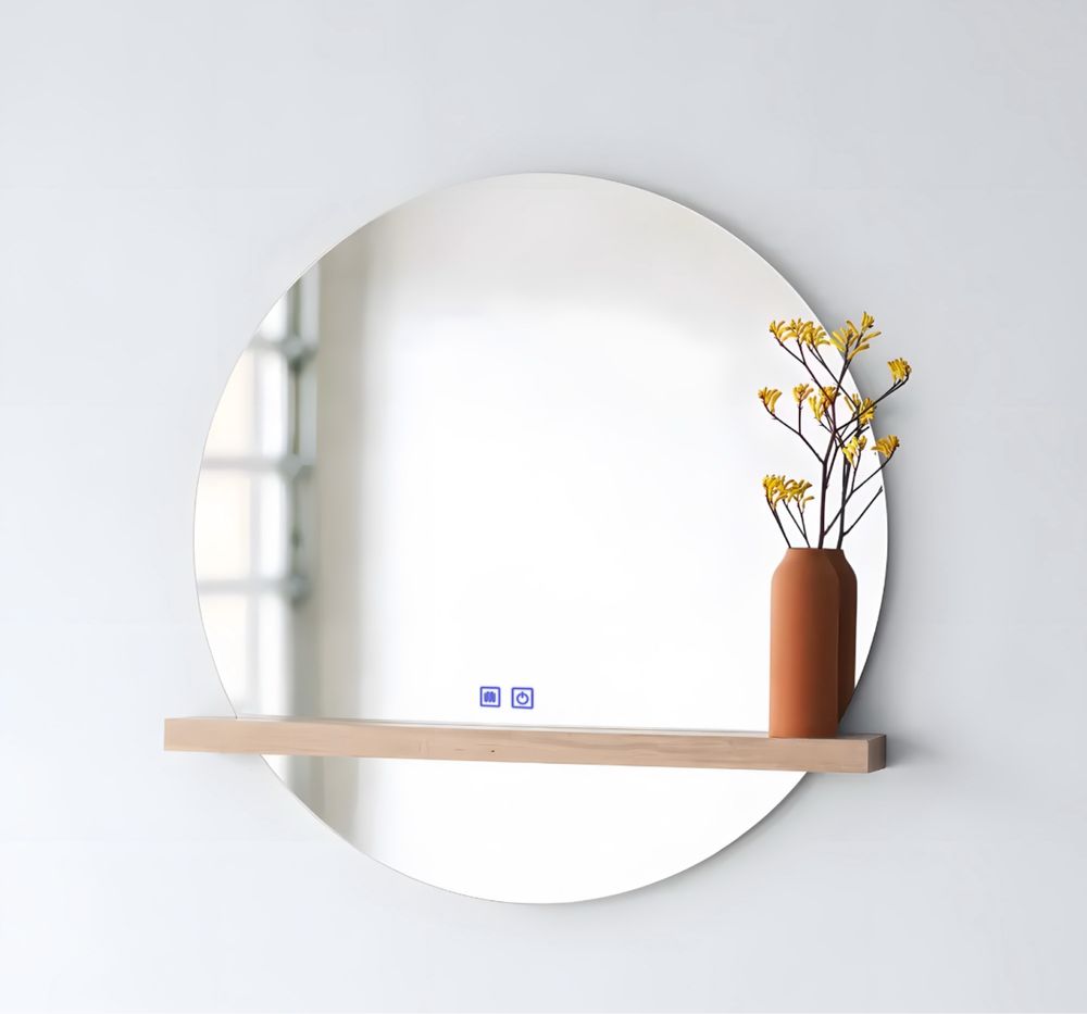 Nowe lustro LED dotyk 60cm z półką