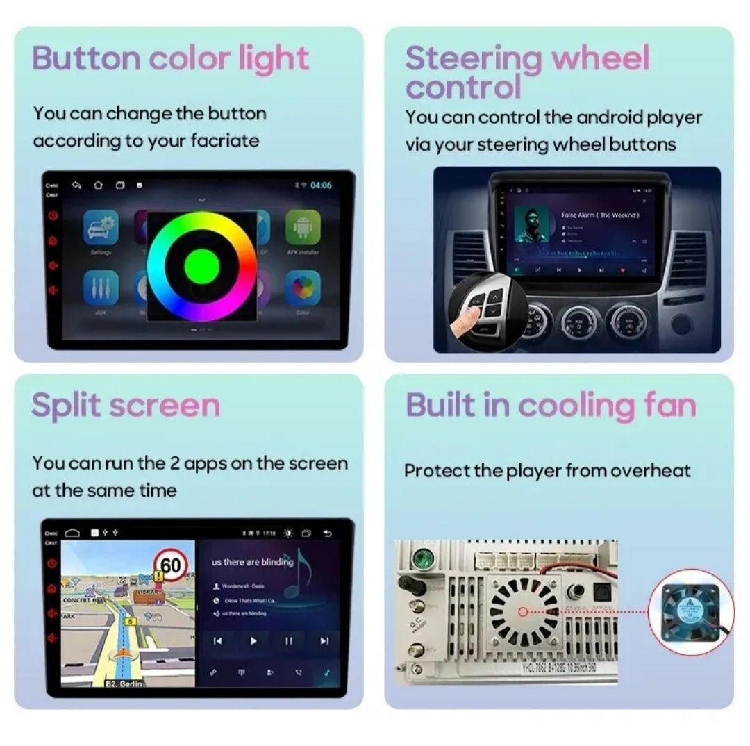 ‼️ Android магнітола 9" 9.7" 10" 8/128GB, 8 ядер, 4G, Carplay