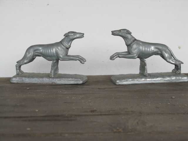 Bookends Silver Greyhound Dogs 25eu