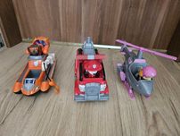 Zestaw 3 pojazdy psi patrol Marshall zuma skye