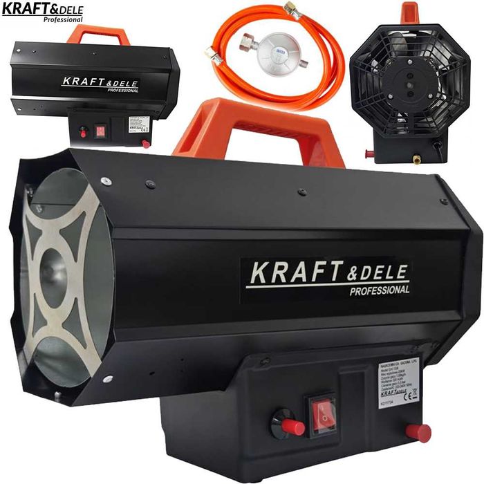 KRAFT&DELE Nagrzewnica Dmuchawa Gazowa 25kW Farelka KD11734
