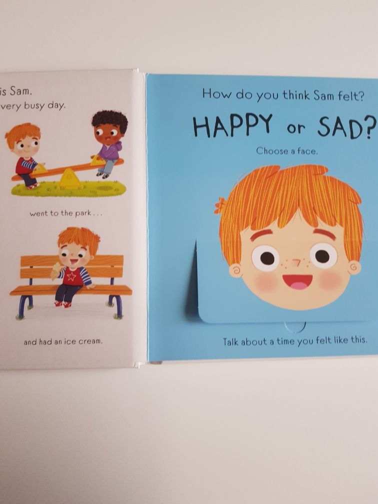 Książka nowa dla dziecka Feelings z okienkami