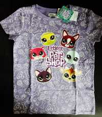 Koszułka dla dziewczynki Littlest Pet Shop, rozmiar 134/fioletowa