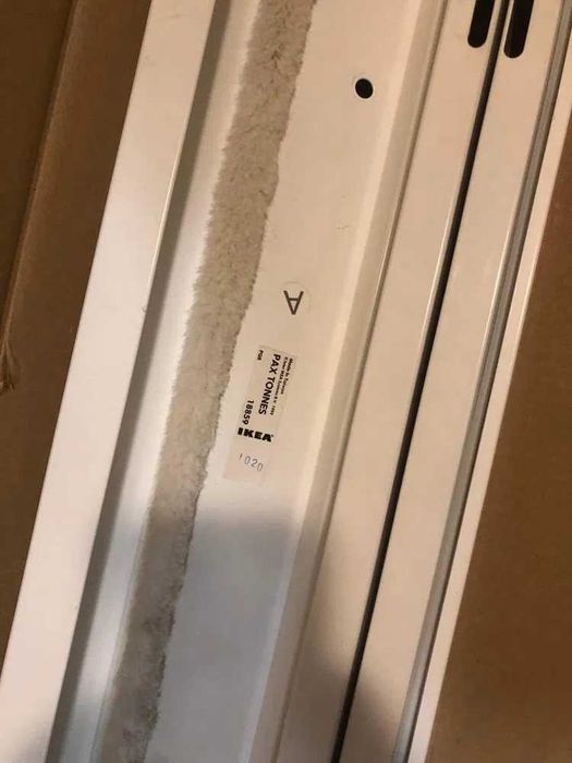 Ikea drzwi  przesuwane, szafa, białe