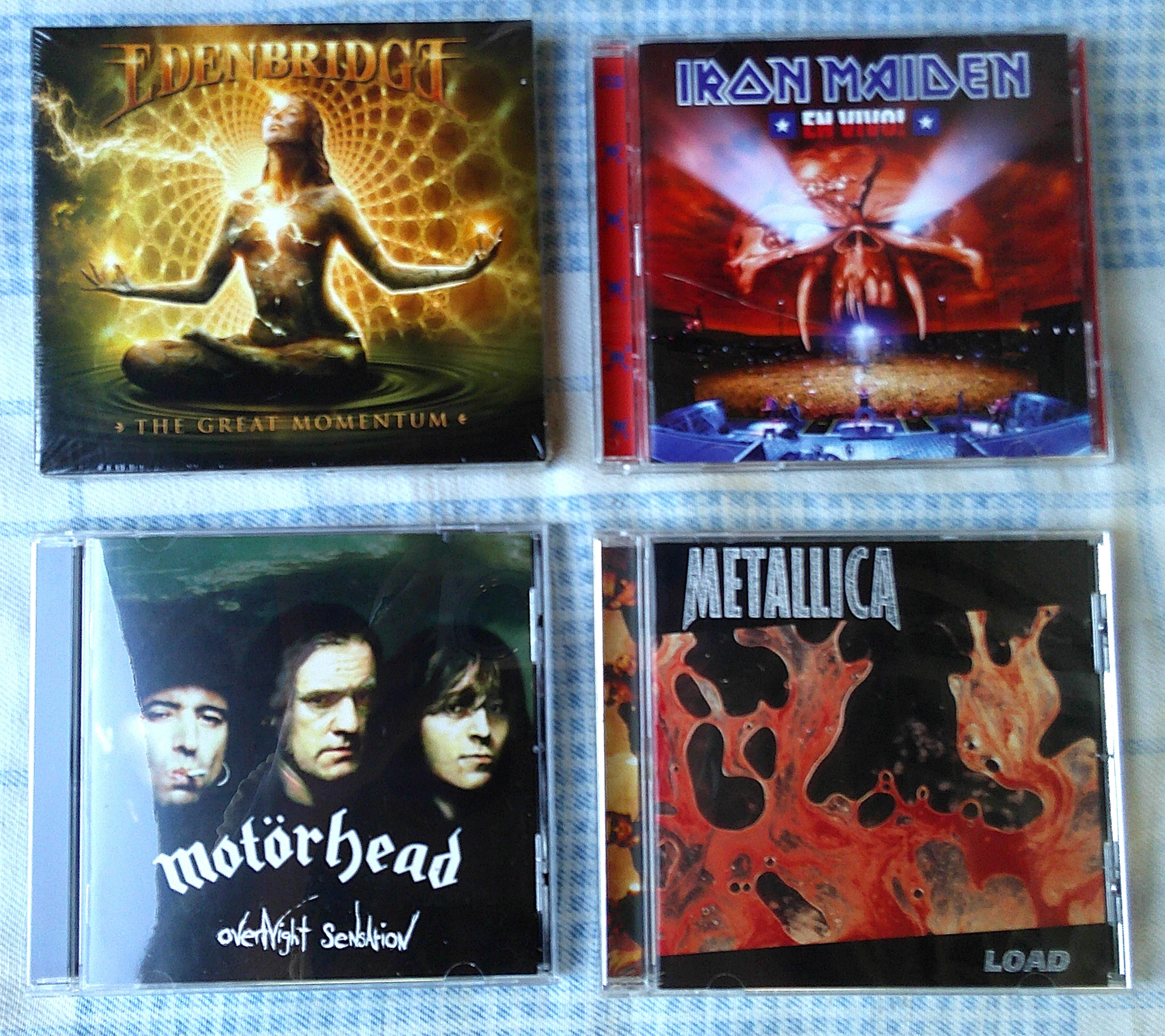 Iron Maiden, Motorhead, Metallica, Edenbridge...CD's!