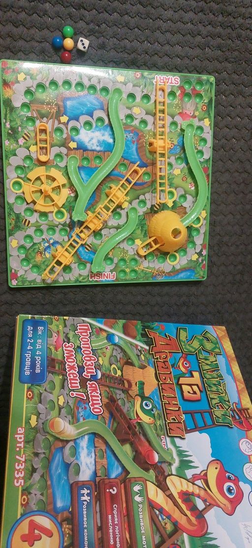 Настільна гра для дітей Fun Game Змійки та драбинки